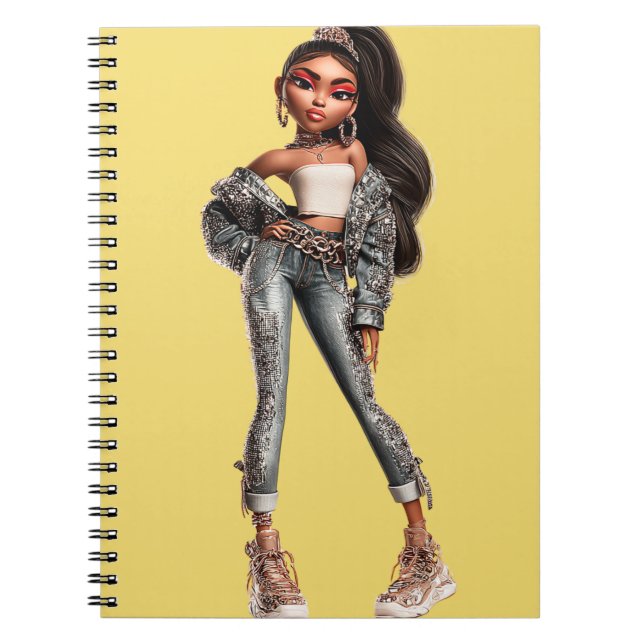 Carnet Glow Getter Yellow Spiral Photo Notebook (Devant)