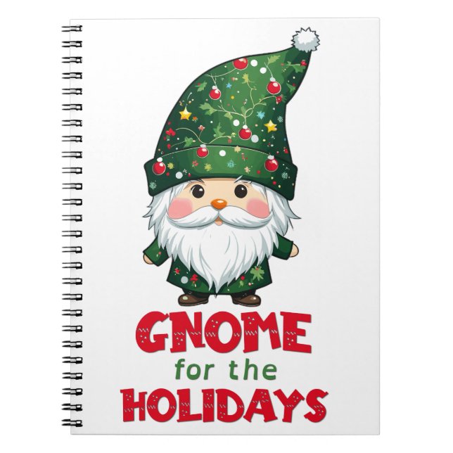 Carnet Gnome Pour Les Vacances Drôle & Adorable Noël (Devant)