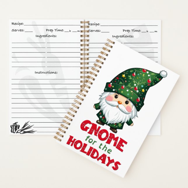 Carnet Gnome Pour Les Vacances Drôle & Adorable Noël (À l'intérieur)