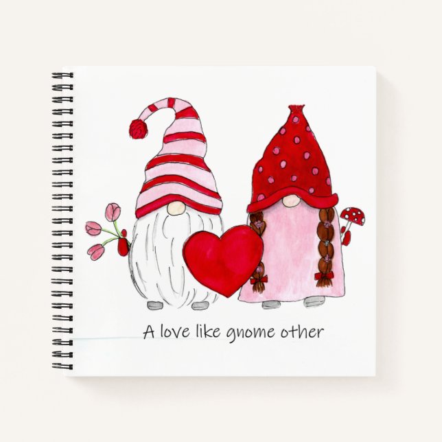 Carnet Gnome Valentine Un amour comme gnome autre (Devant)
