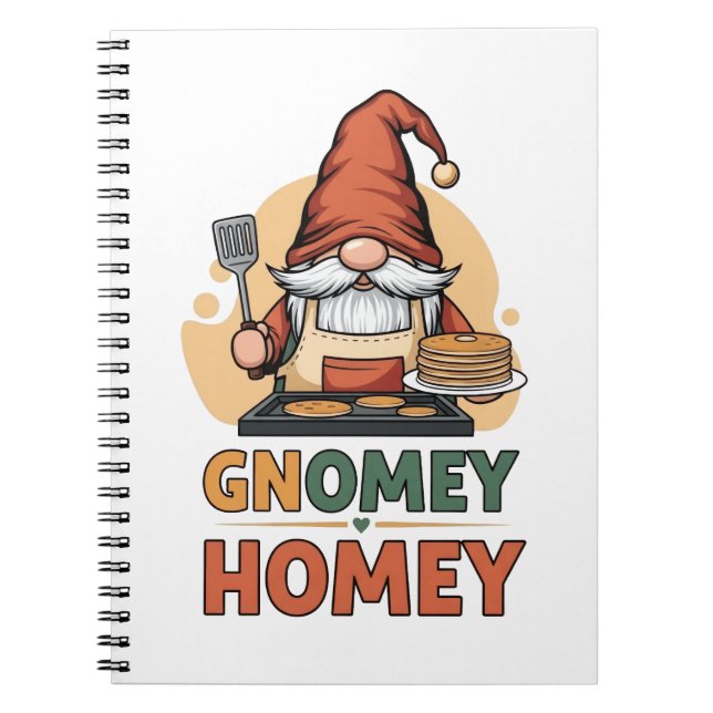 Carnet Gnomey Homey crêpes design (Devant)