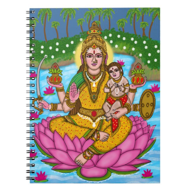 Carnet Goddess Lakshmi notebook (Devant)