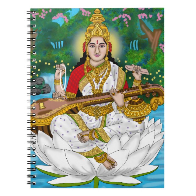 Carnet Goddess Saraswati  (Devant)