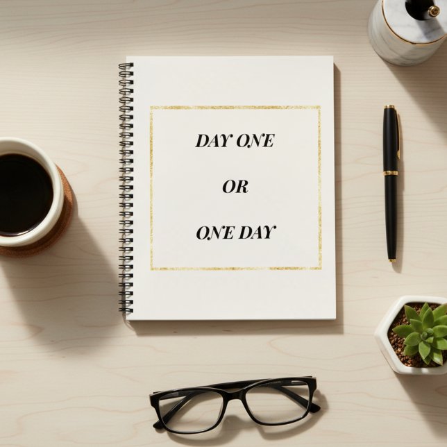Carnet Gold Chic Motivational Quote (Créateur téléchargé)