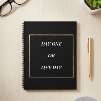 Carnet Gold Chic Motivational Quote