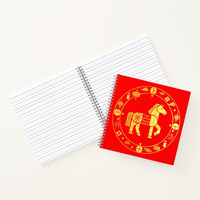 Carnet Gold Chinese nouvelle année 2026 (Intérieur)
