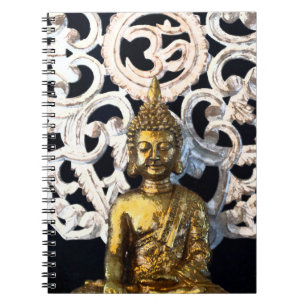 Carnet Gold Earth Buddha OM Aum Mantra Ajna Méditation