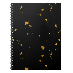 Carnet Gold Flakes Noir