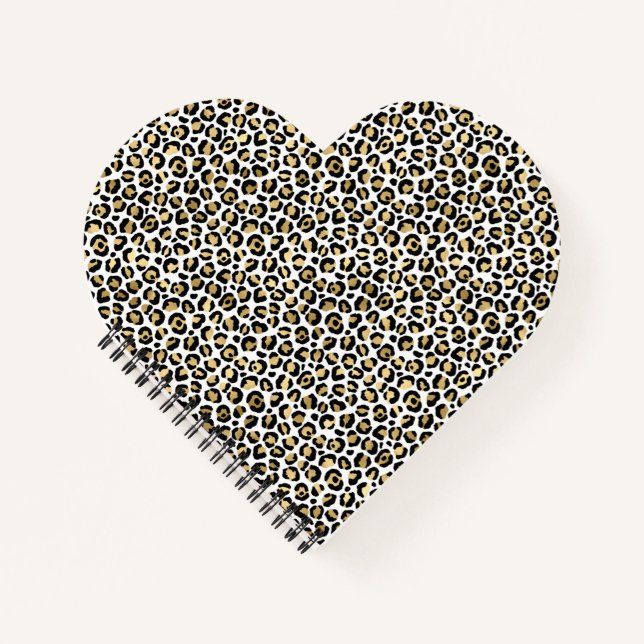Carnet Gold Glam Black Leopard (Devant)