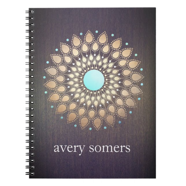 Carnet Gold Lotus Yoga and Meditation Teacher Wellness (Devant)