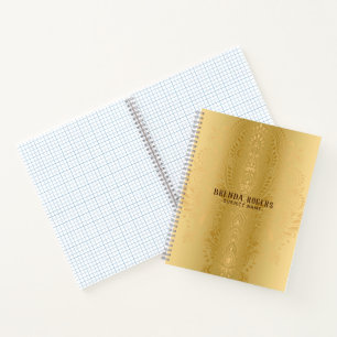 Carnet Gold On Gold Paisley Arrière - plan