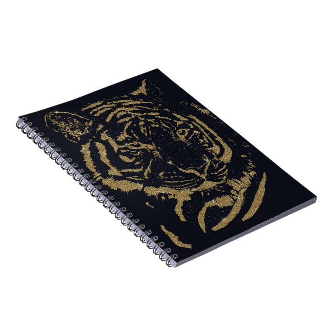 Carnet Gold Tiger Black Design (Côté Droit)
