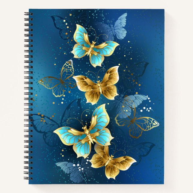 Carnet Golden butterflies (Devant)