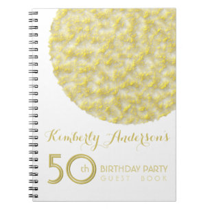Carnet Golden Circle 50th Birthday Party GuestBook
