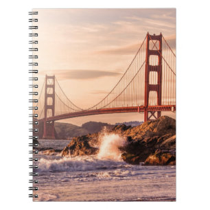 Carnet Golden gate bridge de plage de Baker