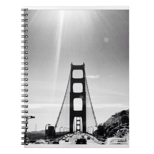 Carnet Golden gate bridge noir et blanc (Devant)
