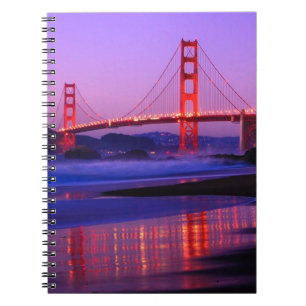 Carnet Golden gate bridge sur la plage de Baker au