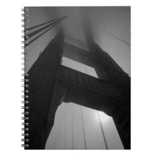 Carnet Golden Gate Bridge Tower in Fog - San Francisco
