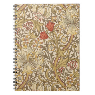 Carnet Golden Lily Pattern Version 2 By William Morris