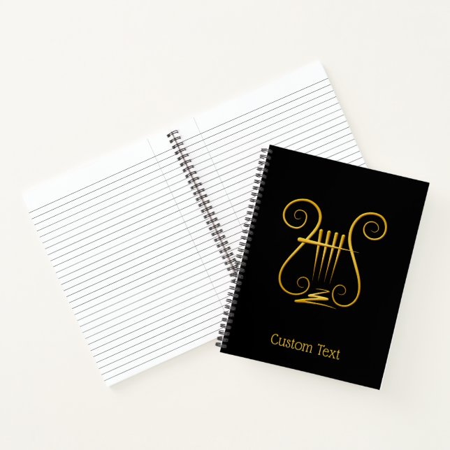 Carnet Golden lyre (Intérieur)