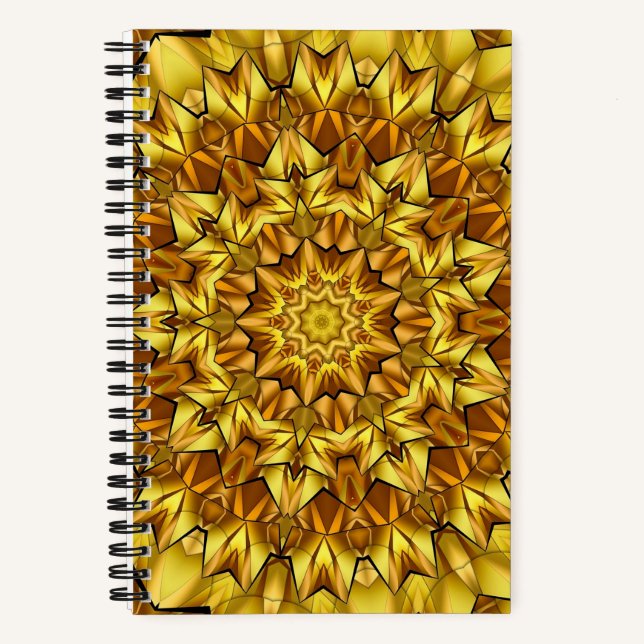 Carnet Golden Mandala Antique Abstract Design-63495 (Recto)