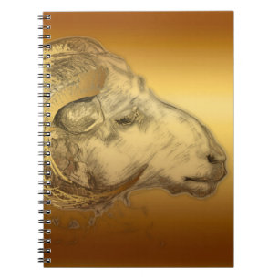 Carnet Golden Ram Year Chinese Zodiac Aries Notebook