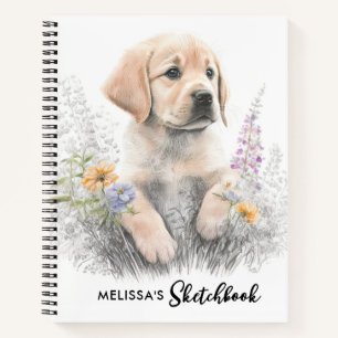 Carnet Golden Retriever mignon Chien Chien Chien Animal L