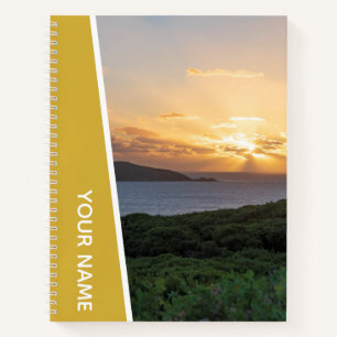 Carnet Golden Sunset Paysage photo Australie, Or