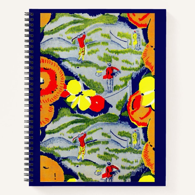 Carnet golf et fleurs (Devant)