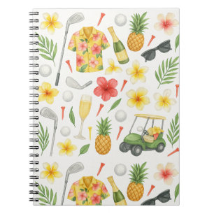 Carnet Golf Hawaiian thème pour Hawaii Golfer