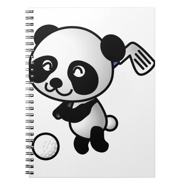 Carnet Golf Jouer Panda (Devant)