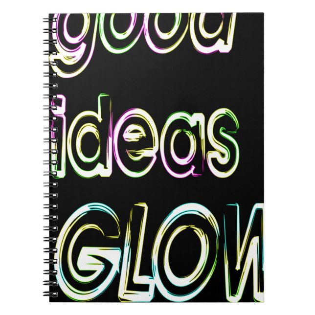 Carnet good des idées GLOW in the dark (Devant)