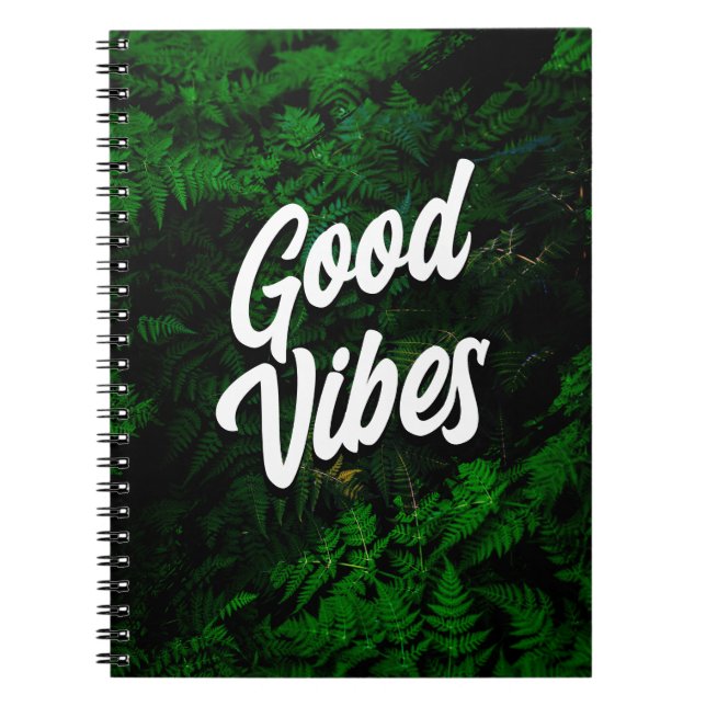 Carnet Good Vibes inspirée par la nature (Devant)