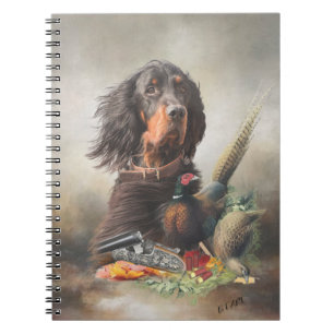Carnet Gordon setter avec faisans, Art