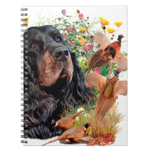 Carnet Gordon Setter, Chasse de canard Tapestry Poster Th