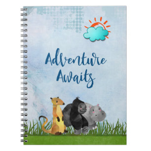 Carnet Gorilla Hippo et Meerkat - Aventure Await