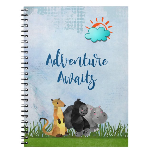 Carnet Gorilla Hippo et Meerkat - Aventure Await (Devant)