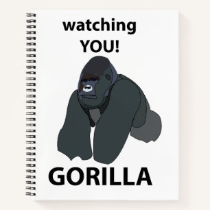 Carnet Gorilla Vous Regarder Drôle Gorilla