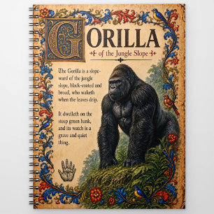 Carnet Gorille, Art de Bestiaire Médiéval