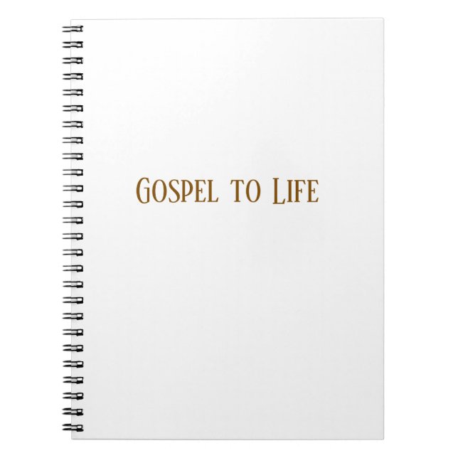 Carnet Gospel to Life Notebook (Devant)