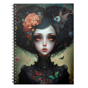 Carnet Goth Déplaisant mignonne fille gothique