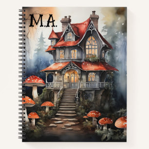 Carnet Goth Pastel Cottage coeur Champignon Hauné Maison