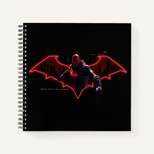 Carnet Gotham Chevaliers Hood rouge dans le logo (Devant)