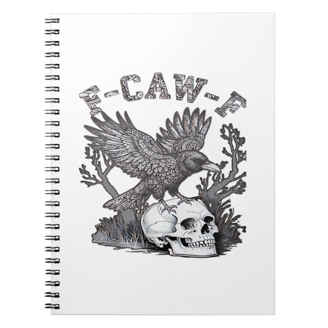 Carnet Gothic Funny F-Caw-F Humor Crow Essential Retro St (Devant)