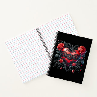Carnet Gothic Heart Valentine Notebook