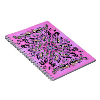Carnet gothique de Mandala violet