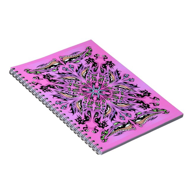 Carnet gothique de Mandala violet (Côté Droit)