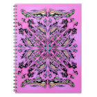 Carnet gothique de Mandala violet