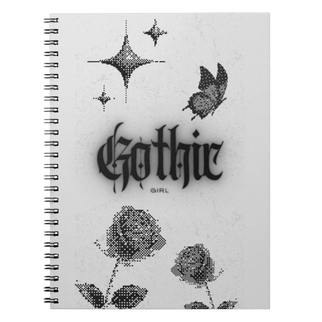 Carnet gothique rétro - Journal esthétique sombre (Devant)