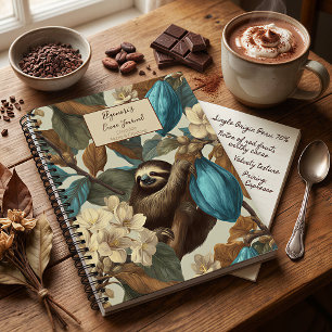 Carnet Goûter au Chocolat de Paresseux Cacao Turquoise